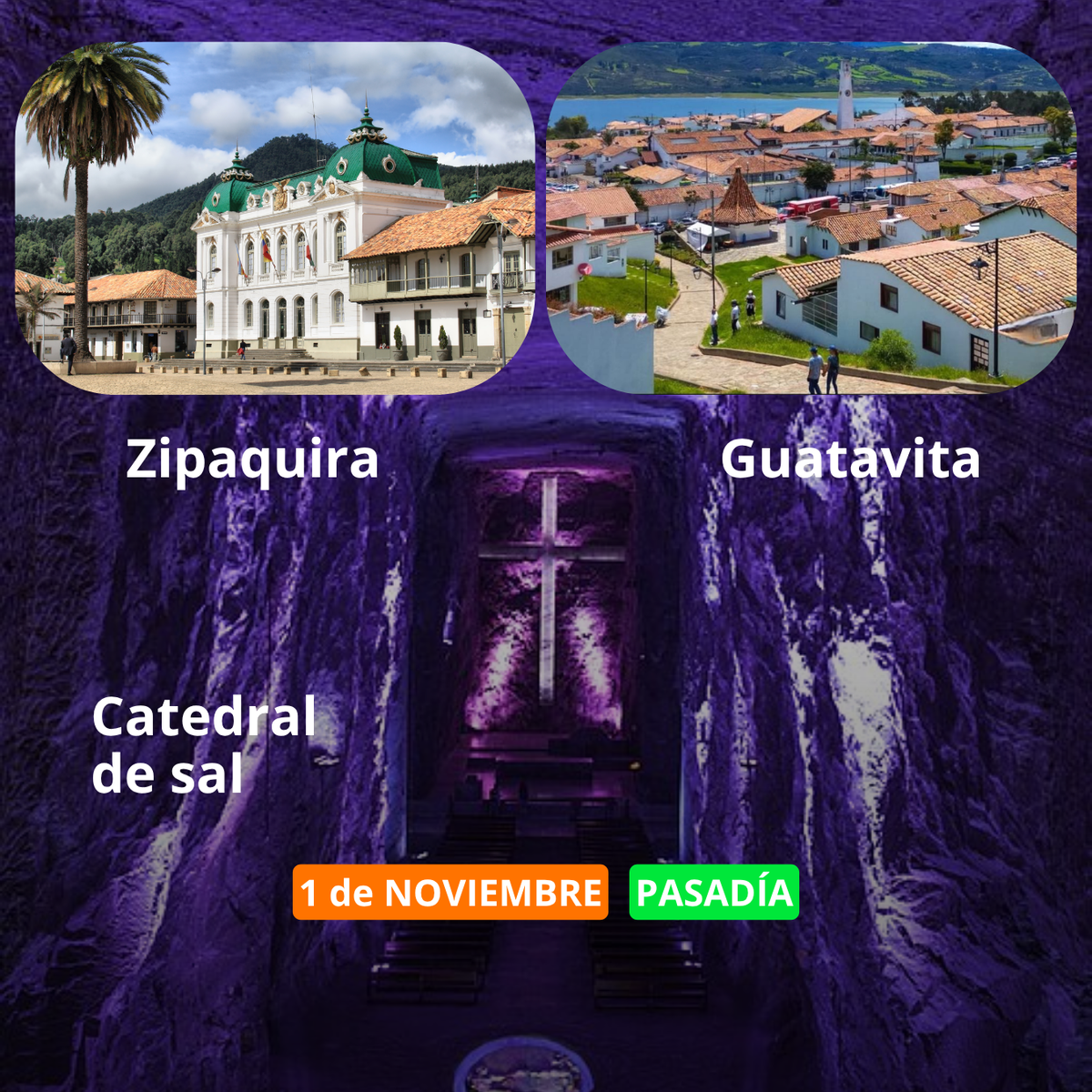 Zipaquirá, Guatavita y Catedral de sal - Salida el 1 Noviembre
